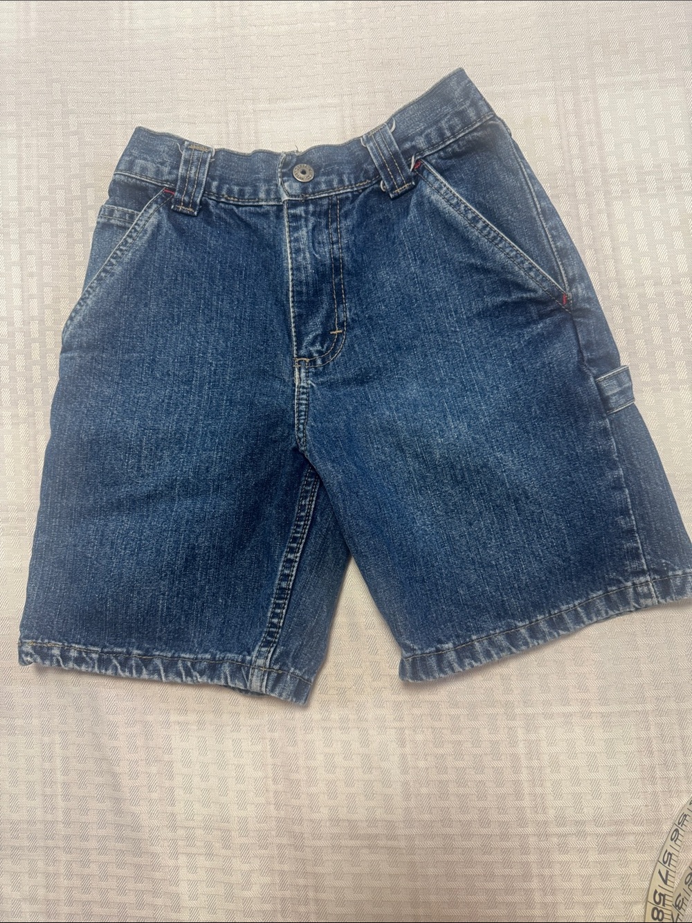 Kids Wrangler Denim Utility Shorts - Blue